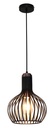 RAGA 1x E27 pendel zwart+koper Ø23,5cm