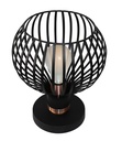 RAGA 1x E27 tafellamp zwart+koper
