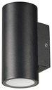 TENGU Wandlicht 2x3W 3000K IP65 zwart