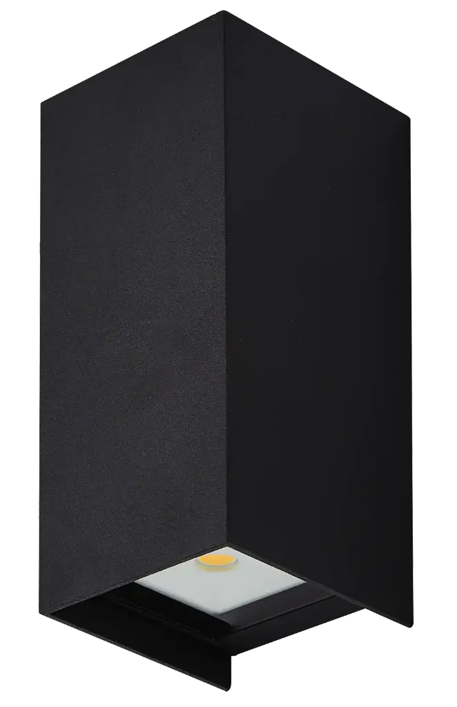 ISIK Wandlicht 2x3W 3000K IP54 zwart