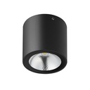 ZAZOU plafond lamp 1x6W 3000K IP54 zwart