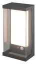 CASAR Wand licht IP65 2W SMD LED 3000K, solar + sensor, zwart