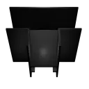 INFINITUS T-connector zwart