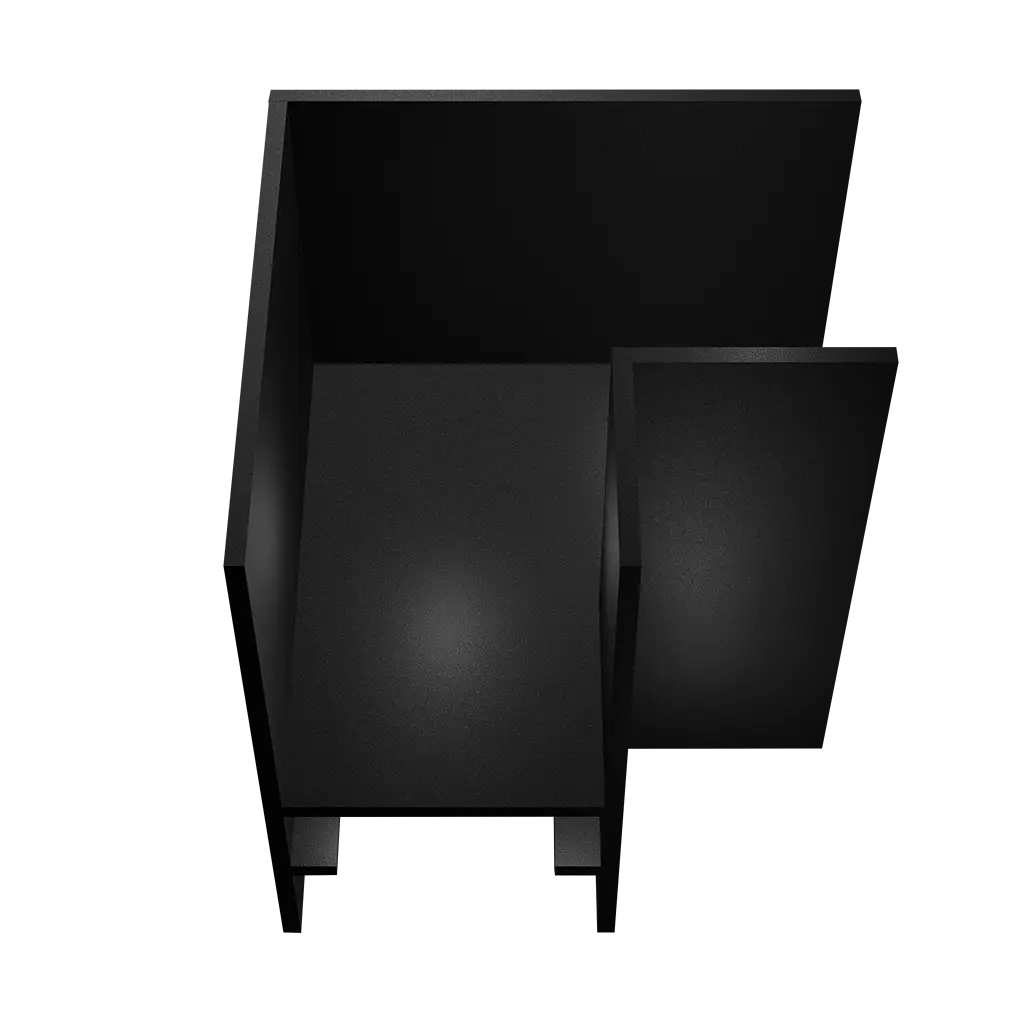 INFINITUS L-connector zwart
