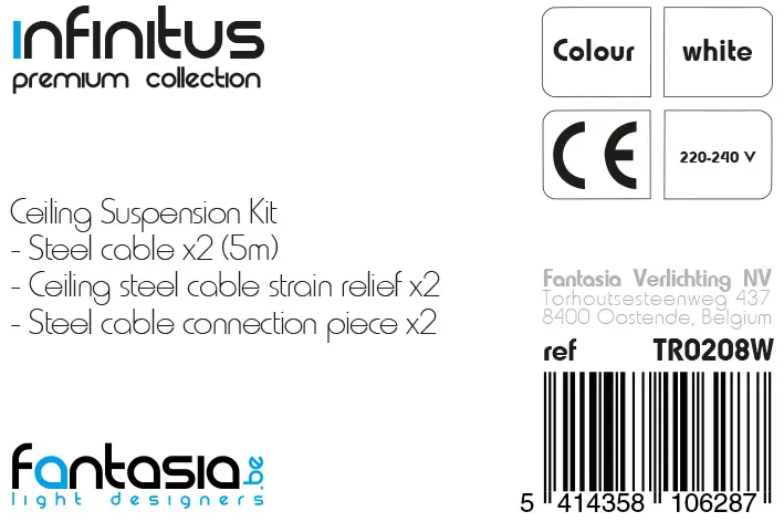 INFINITUS Suspension kit blanc