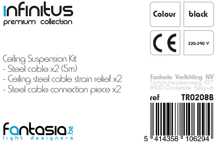 INFINITUS Suspension kit zwart