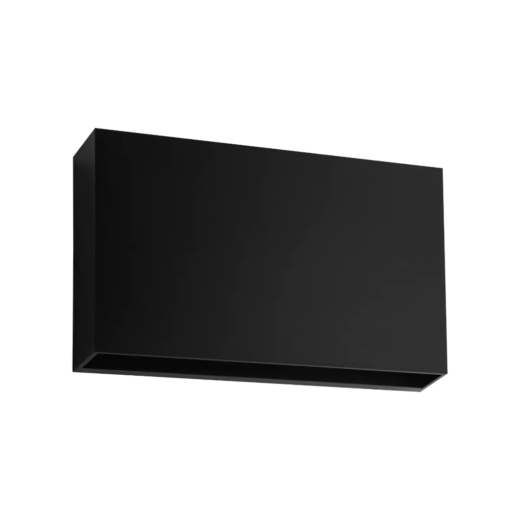 SPECTRA - ABS wall light up&down 12,8W black