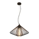 DAXOS 1x E27 pendel zwart Ø48cm
