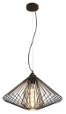 DAXOS 1x E27 pendel zwart Ø48cm