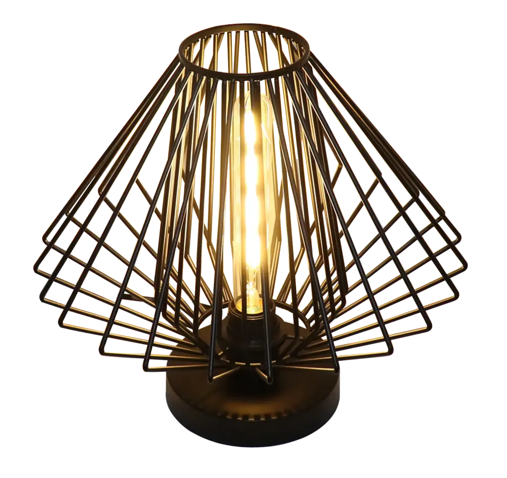 DAXOS lampe de table noir 1x E27 noir