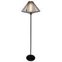 DAXOS 1x E27 vloerlamp zwart