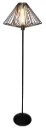 DAXOS 1x E27 vloerlamp zwart