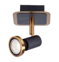 XZIBIT 1L GU10 LED 5W dim incl. zwart / brons