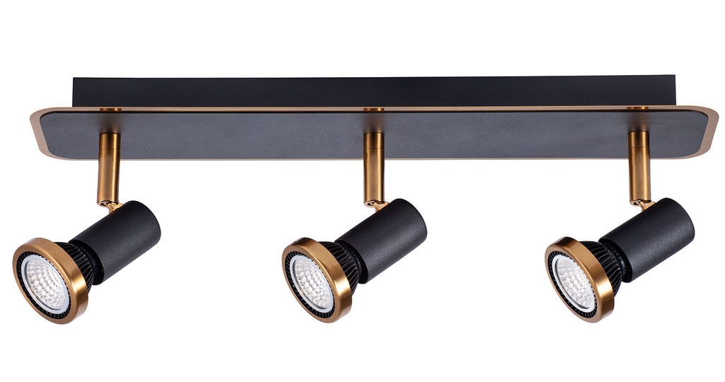 XZIBIT 3L GU10 LED 5W dim incl. zwart / brons