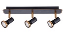 XZIBIT 3L GU10 LED 5W dim incl. zwart / brons