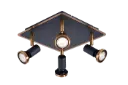 XZIBIT 4L GU10 LED 5W dim incl. noir / bronze