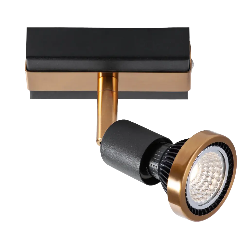 ROBUS 1L GU10 LED 5W dim incl. zwart / brons