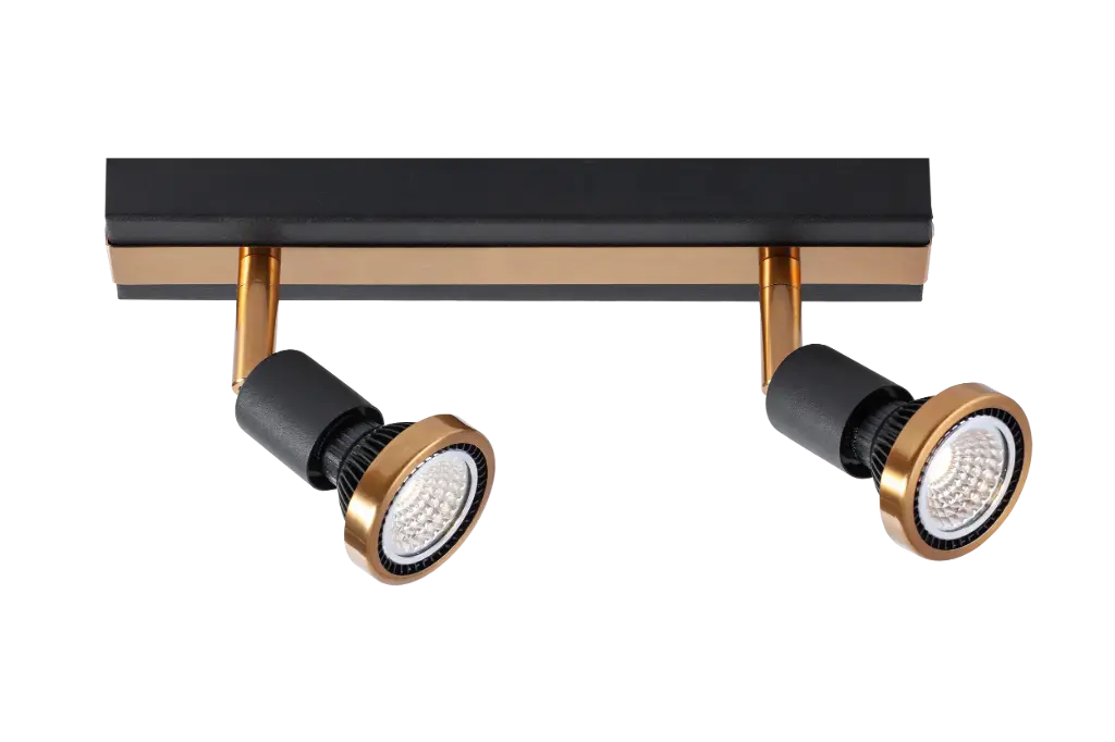 ROBUS 2L GU10 LED 5W dim incl. black / bronze