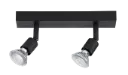 RUNE 2L GU10 LED 4,3W dim incl. zwart