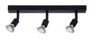 RUNE 3L GU10 LED 4,3W dim incl. zwart
