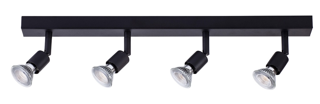 RUNE 4L bar GU10 LED 4,3W dim incl. zwart