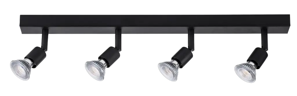 RUNE 4L bar GU10 LED 4,3W dim incl. zwart
