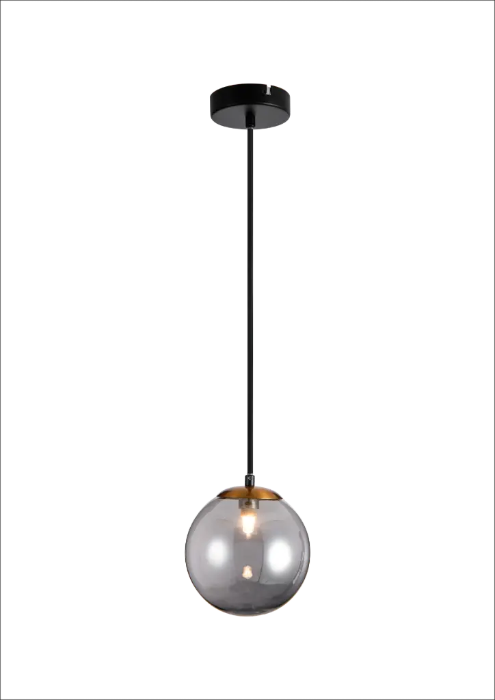 TSURU pendel 1x G9 LED incl. mat zwart/brons