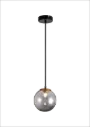 TSURU pendel 1x G9 LED incl. mat zwart/brons
