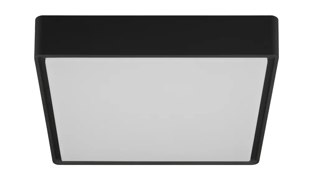 GOA plafonnier carré noir SMD LED 1350Lm 11,5W IP65