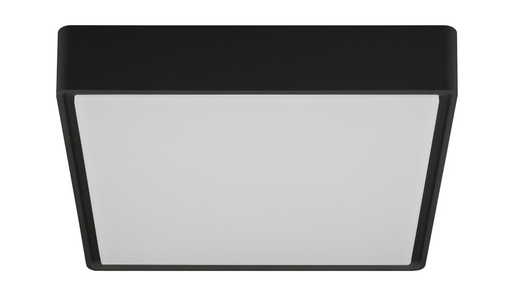 GOA plafonnier vierkant zwart SMD LED 1800Lm 16W IP65