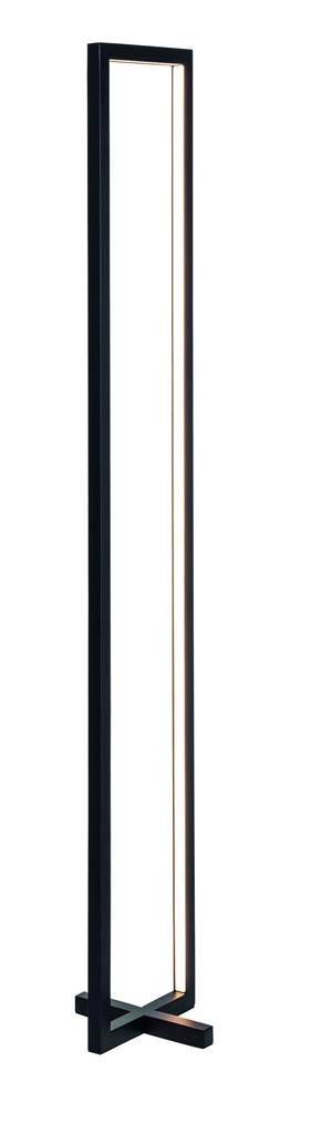 GURI LED vloerlamp 47W 3000K zwart dimbaar