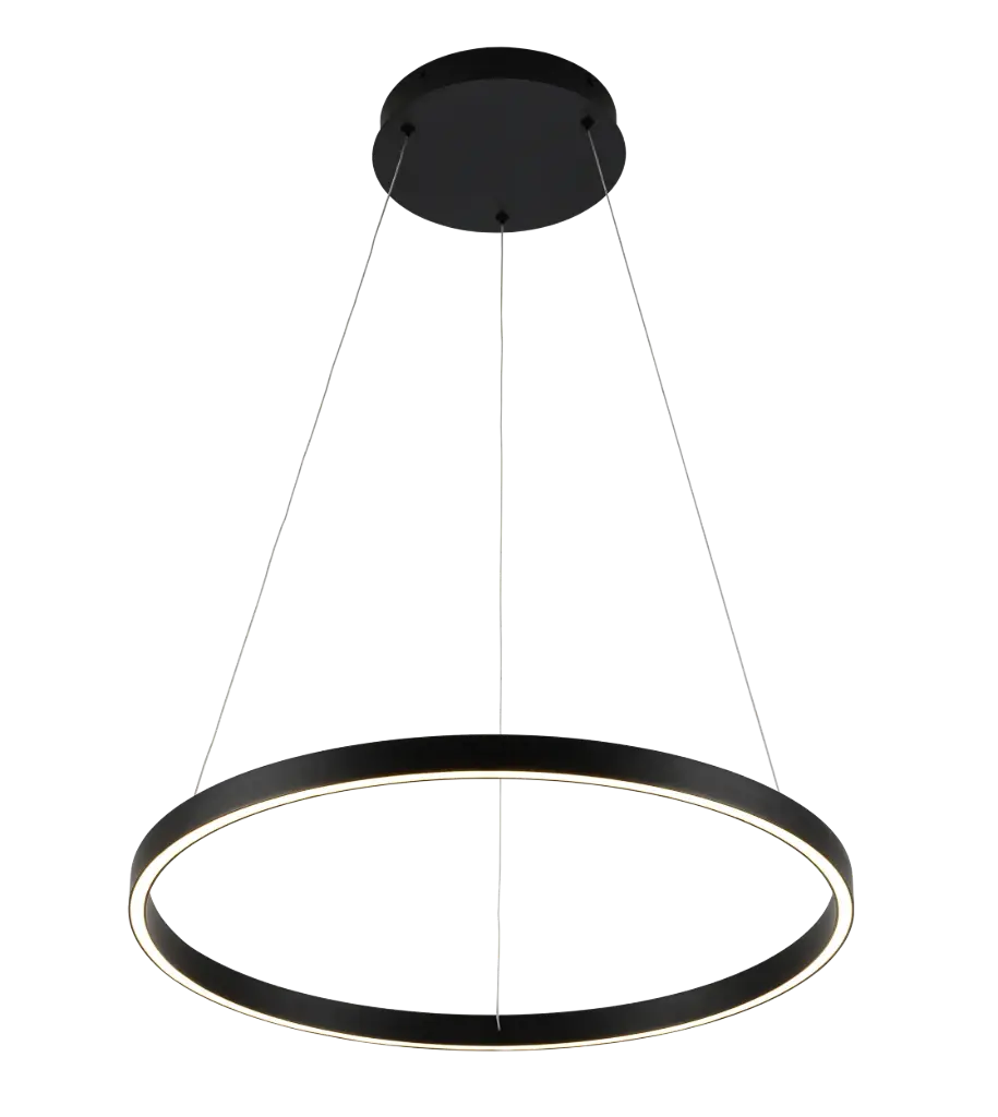 GURI LED pendel ø60cm 54W 3000K zwart dimbaar