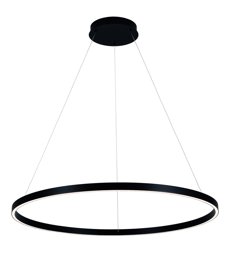 GURI LED pendel ø90cm 76W 3000K zwart dimbaar