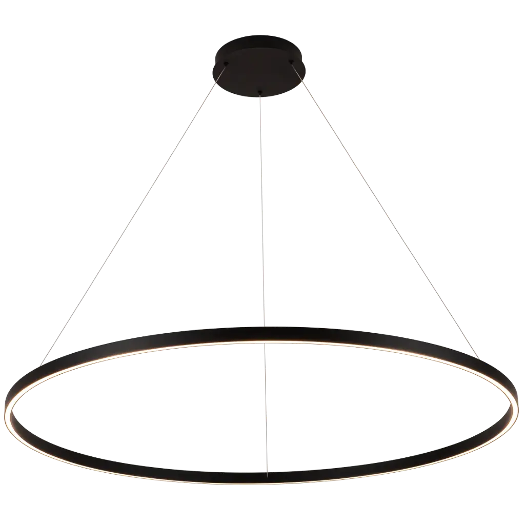 GURI LED pendel ø120cm 90W 3000K zwart dimbaar