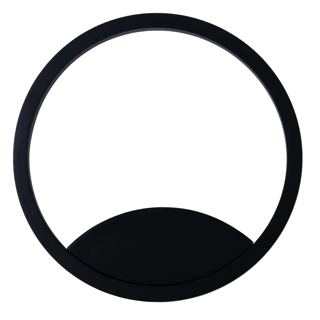 ORSO LED wandlicht 15W 3000K zwart dimbaar