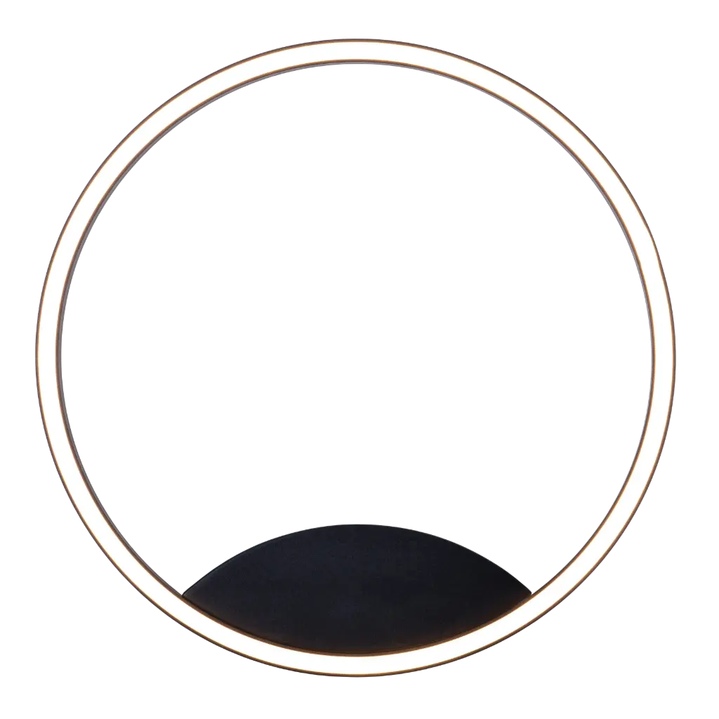 ORSO LED plafondlicht 25W 3000K zwart dimbaar