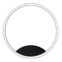 ORSO LED plafondlicht 25W 3000K zwart dimbaar