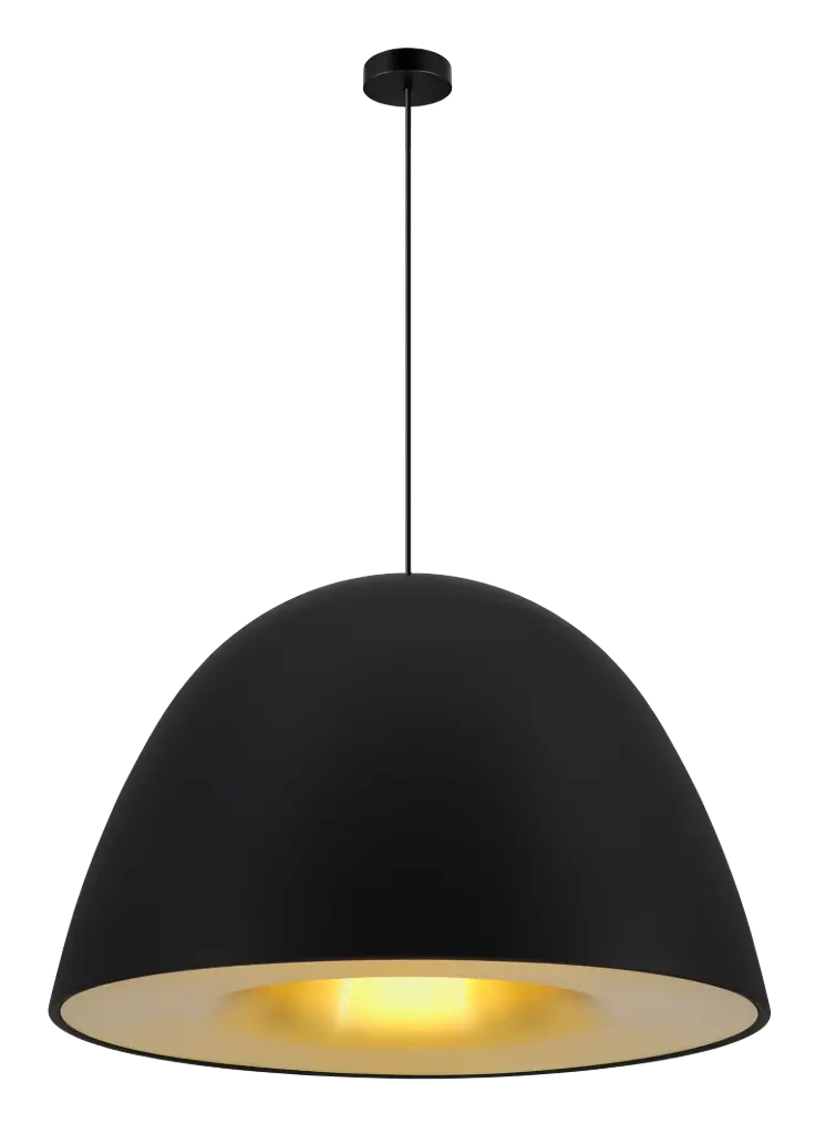 NOBU suspension diam 600mm 1*E27 noir/laiton (300cm)