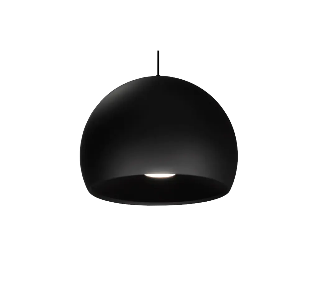 XOLO pendel diam 400mm LED 7W dimbaar zwart (kabel 300cm)