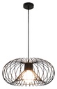JULIA 1x E27 pendel Ø43cm zwart