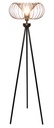 JULIA 1x E27 vloerlamp Ø44cm zwart