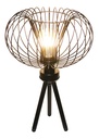 JULIA 1x E27 tafellamp Ø33cm zwart