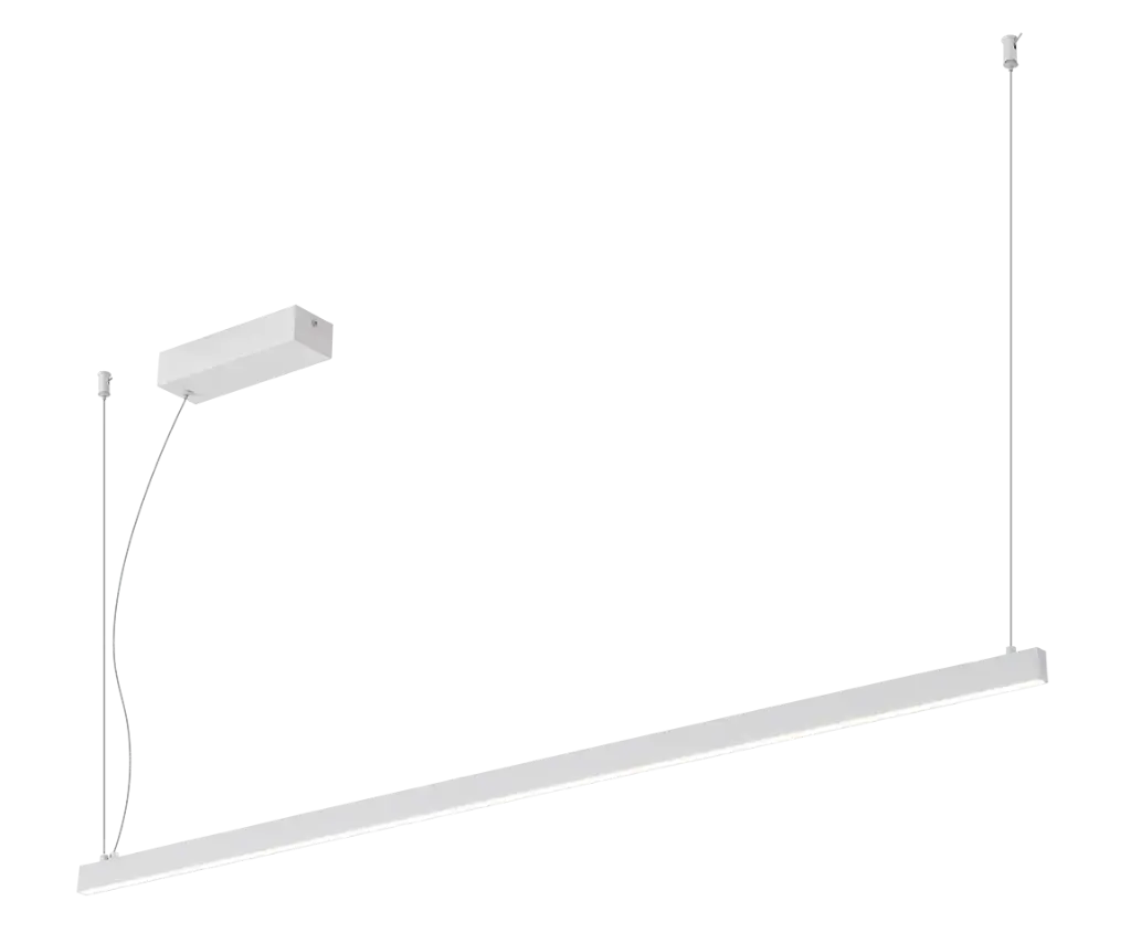 GURI LED pendel 38W 3000K 1200mm wit dimbaar (3m kabel incl)