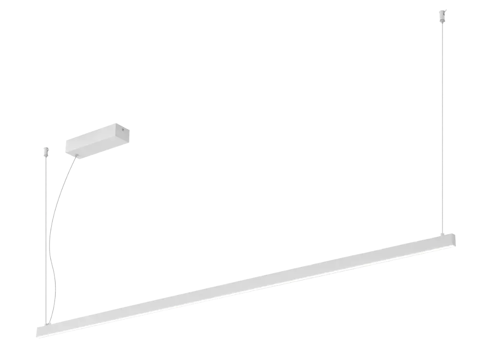 *GURI LED pendel 52W 3000K 2400mm wit dimbaar (3m kabel incl)