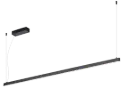 GURI LED suspension 52W 3000K 2400mm noir dimmable (3m cable incl)