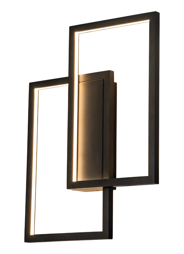 NORI LED 42W 3000K zwart 435x335x60 dimbaar