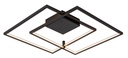 NORI LED 56W 3000K zwart 675x615x60 dimbaar