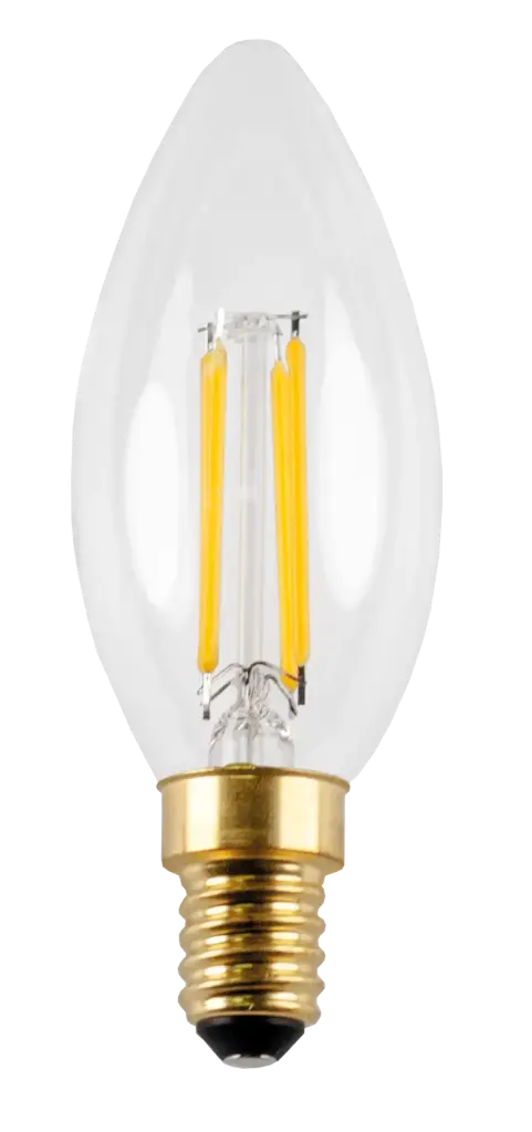 E14 LED Candle C35 4W Clear 2700K Dimmable