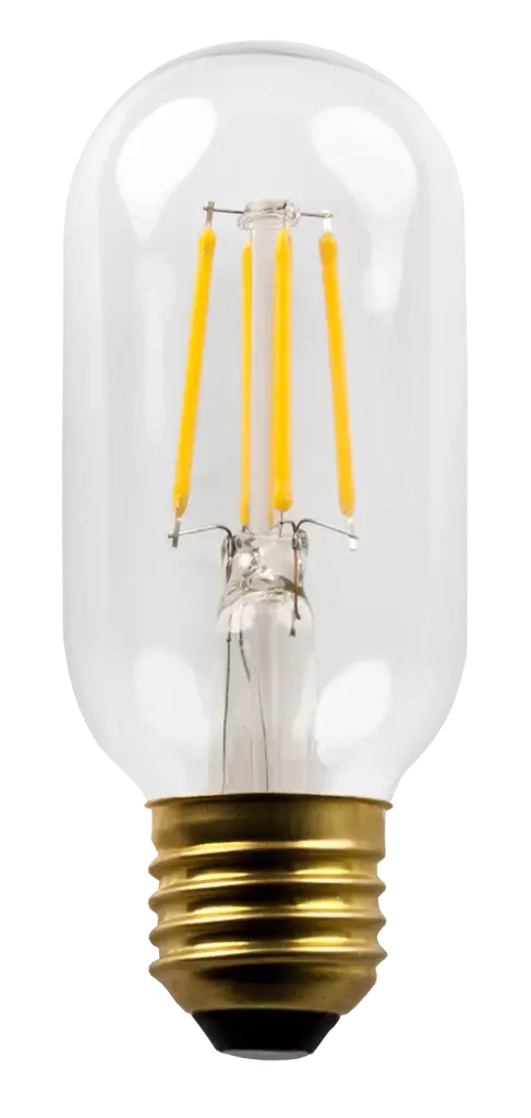 E27 LED Rustic T45 4W Clear 2500K Dimmable
