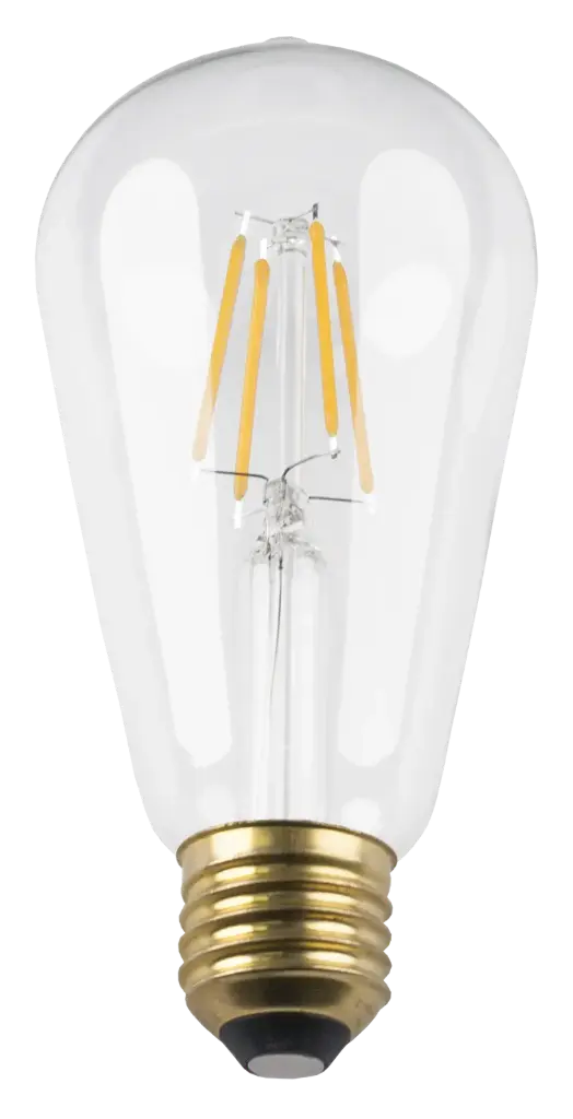 E27 LED Decor ST64 4W Clear 2500K Dimmable